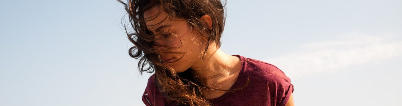 Frau mit vollem Haar